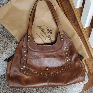 Patricia Nash studded leather handbag.